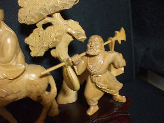 中国歴史人物　木彫：西遊記